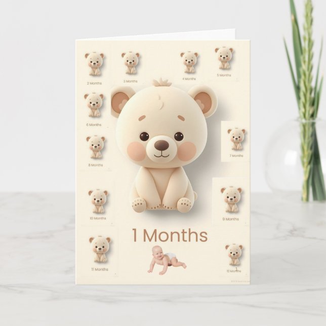 Cartão Baby Monthly Milestone Cards (Frente)
