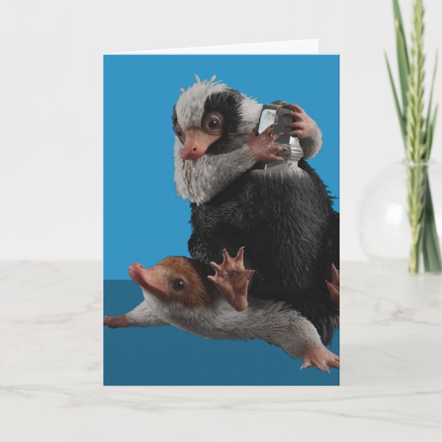 Cartão Baby Nifflers Find A Prize (Frente)