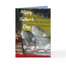 Baby rats Father's Day Card