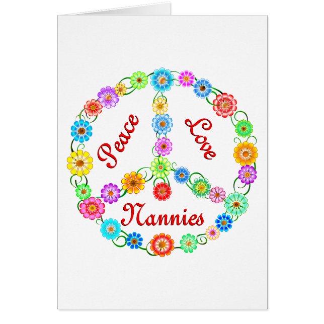 Cartão Baby-sitter do amor da paz (Frente)