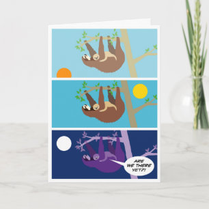 Cartão Baby Sloth (Birthday)