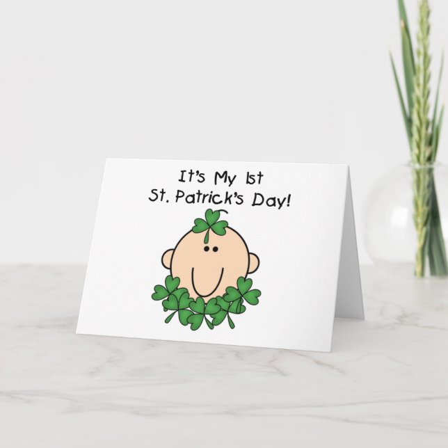 Cartão Baby St. Patrick's Day Card (Frente)