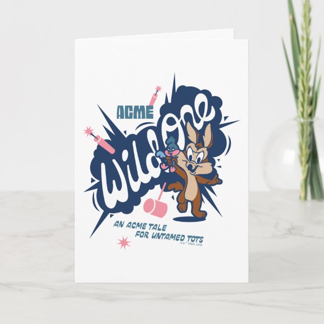 Cartão Baby WILE E. COYOTE™ - Wild One (Frente)