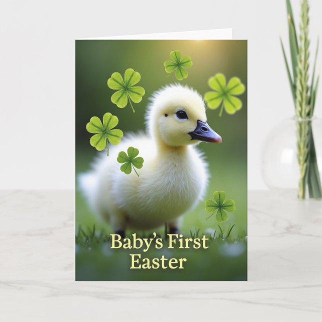 Cartão Babys First Easter Scene Card (Frente)