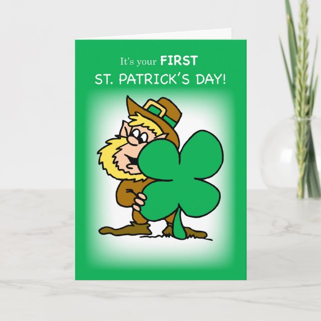 Cartão Baby's First St. Patrick's Day (Frente)