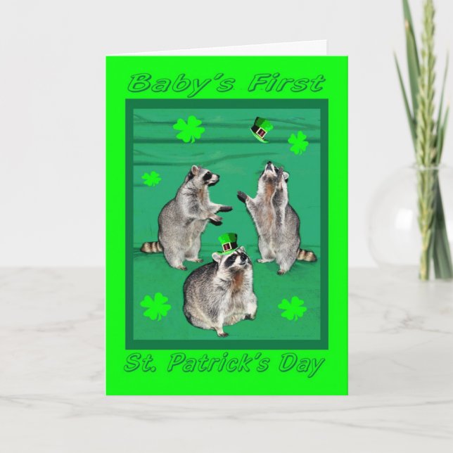Cartão babys first st patricks day (Frente)