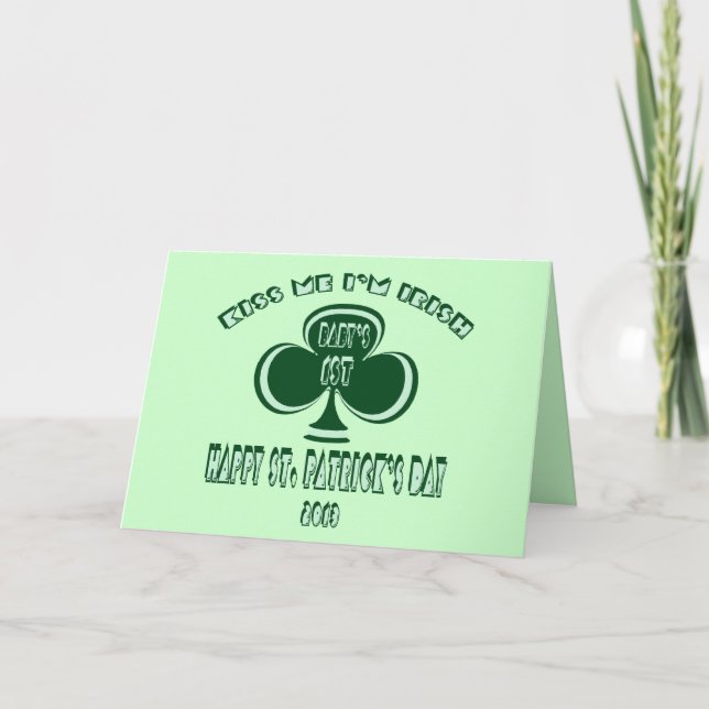 Cartão Baby's First St. Patrick's Day Card 2013 (Frente)