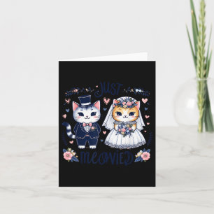 Cartão Bachelorette Festa de casamento Noiva Cats Apenas 