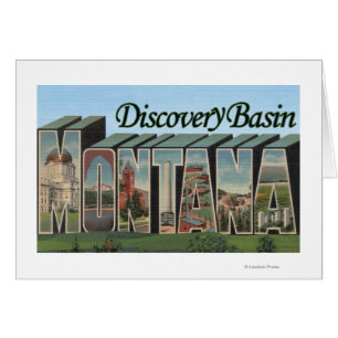 Cartão Bacia da descoberta, Montana - grandes cenas da