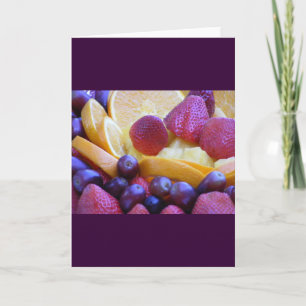 Cartão Bacia de fruta