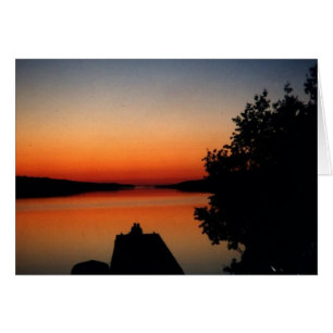 Cartão Bacia de Moskey no nascer do sol