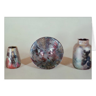 Cartão Bacia e vasos, c.1890