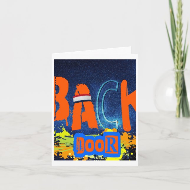 Cartão "Back Door Chemistry" Design Chiffon Topo (Frente)