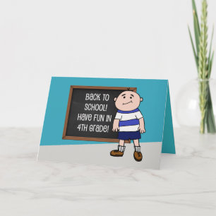 Cartão Back to School Fourth Grade