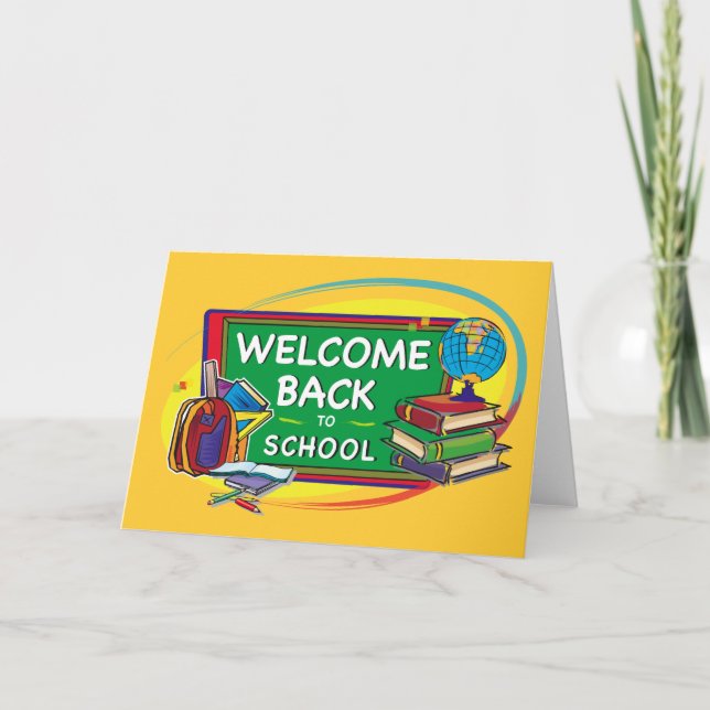 Cartão Back to School Welcome Card (Frente)