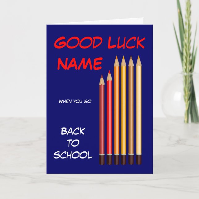 Cartão Back to school wishes (Frente)