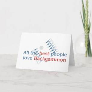 Cartão Backgammon Lover's greetings