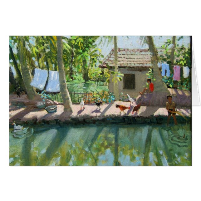 Cartão Backwater Índia (Frente Horizontal)