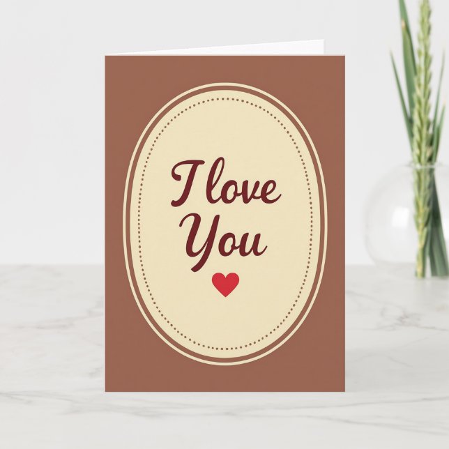 Cartão Baço de Amor com Pontos Minimalista (Frente)