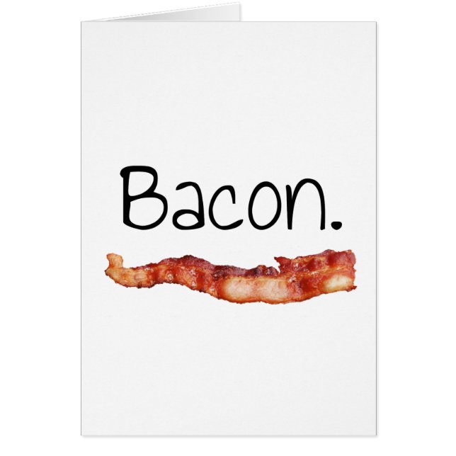 Cartão Bacon. (Frente)