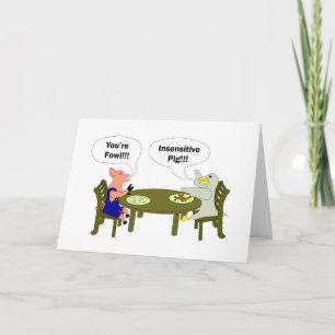 Cartão Bacon and Eggs Anniversary