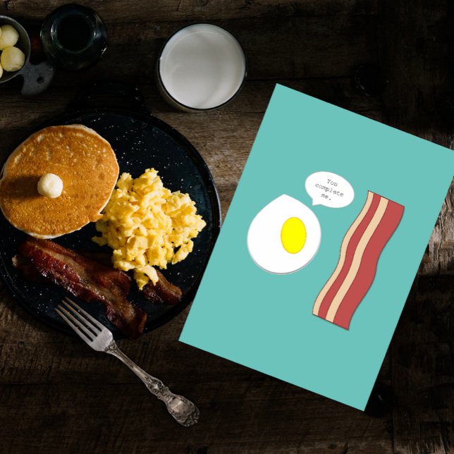 Cartão Bacon and Eggs Birthday Card (Criador carregado)