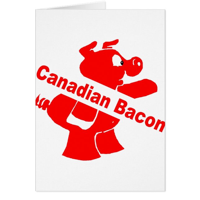 Cartão Bacon canadense (Frente)