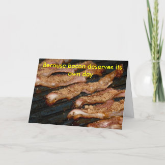 Cartão Bacon Day card