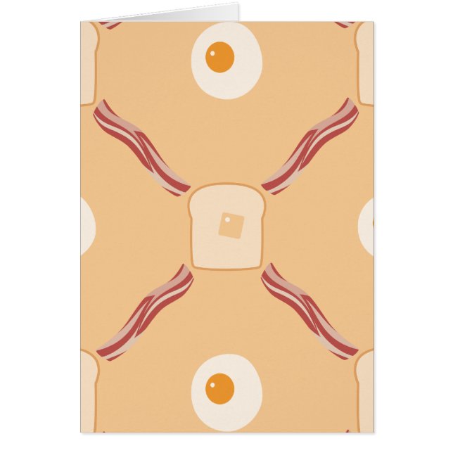 Cartão Bacon, Ovos e Torradas (Frente)