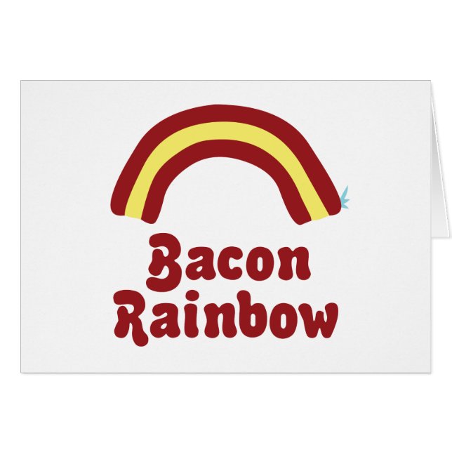 Cartão Bacon Rainbow (Frente Horizontal)