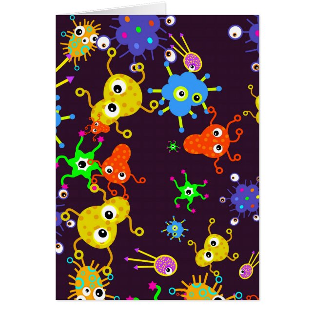 Cartão Bacteria Wallpaper (Frente)