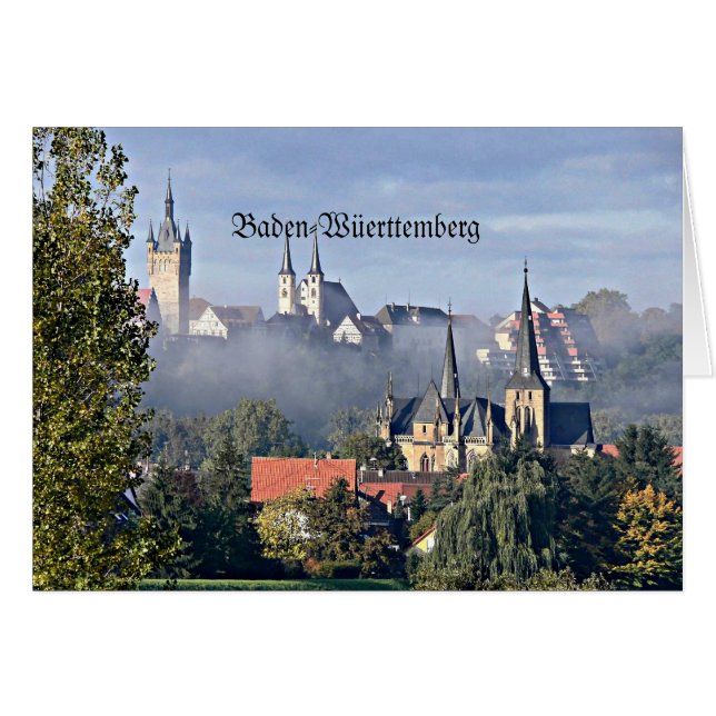 Cartão Baden-WüerWürttemberg (Frente Horizontal)
