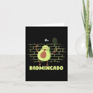 Cartão Badminado - Racket Engraçado Jogo Jogo Coincide Ba