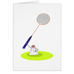 Cartão Badminton
