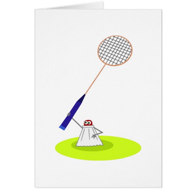 Cartão Badminton (Frente)