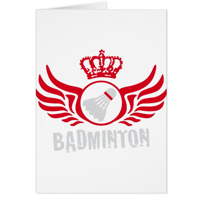 Cartão badminton (Frente)