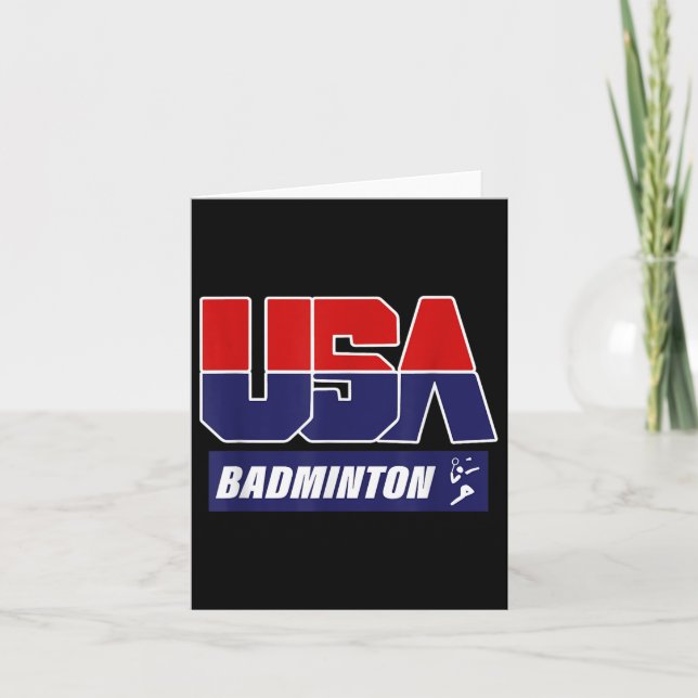 Cartão Badminton 2021 Usa (Frente)