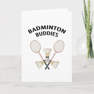 Cartão Badminton Buddies