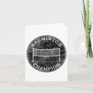 Cartão Badminton Champion Competitive Family Backyard Spo