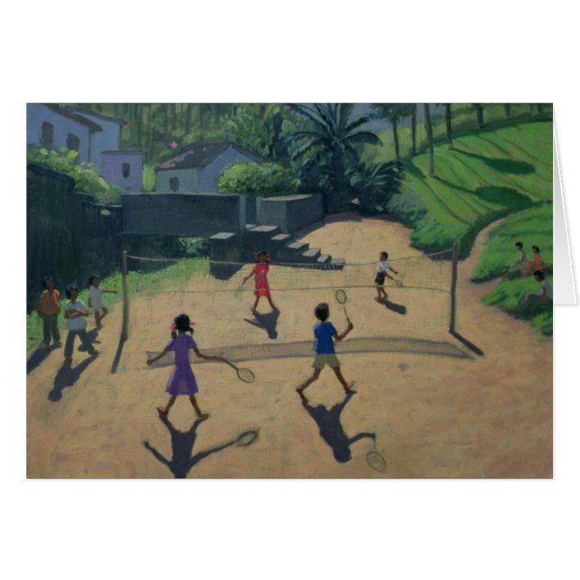 Cartão Badminton Coonoor India (Frente Horizontal)