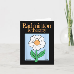 Cartão Badminton é o Alivio De Estresse do Esporte em Rac