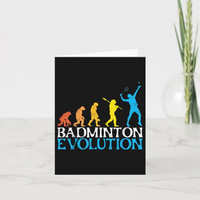 Cartão Badminton Evolution Mackey Badminton Player Badmin (Frente)
