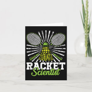 Cartão Badminton Gift Shuttle Cientista de Racket Badmint