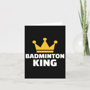 Cartão Badminton King