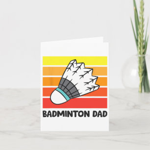 Cartão Badminton Pai Engraçado Badminton Pai 1