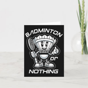 Cartão Badminton Para Sempre Cartoon Peteca E Grafismo de