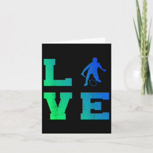 Cartão Badminton Player Shuttle Squash Mens Badminton