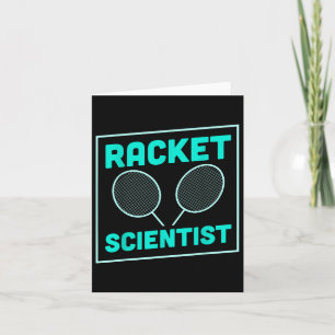 Cartão Badminton Racket Scientist Shuttle