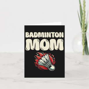 Cartão Badminton reprodutor da mãe Shuttle