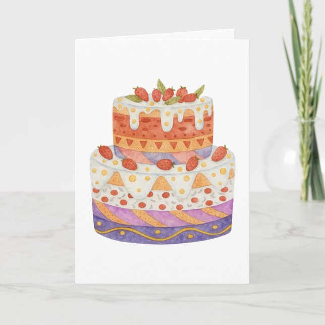 Cartão Bagaço de morango de dois níveis (Frente)